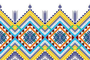 Geometric ethnic pattern design. Aztec fabric carpet mandala ornament chevron textile decoration wallpaper. Tribal turkey African Indian traditional embroidery background vector