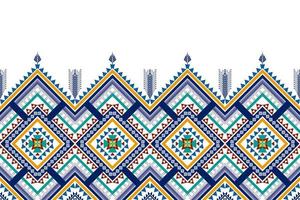 diseño de patrones étnicos geométricos. tela azteca alfombra mandala ornamento chevron textil decoración papel tapiz. fondo de bordado tradicional indio africano de pavo tribal