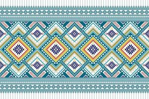 Geometric ethnic seamless pattern design. Aztec fabric carpet mandala ornament chevron textile decoration wallpaper. Tribal turkey African Indian traditional embroidery ornament background vector