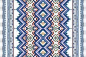 Geometric ethnic seamless pattern design. Aztec fabric carpet mandala ornament chevron textile decoration wallpaper. Tribal boho turkey African American traditional embroidery background vector