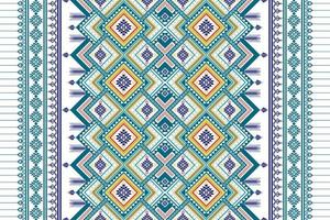 Geometric ethnic seamless pattern design. Aztec fabric carpet mandala ornament chevron textile decoration wallpaper. Tribal turkey African Indian traditional embroidery ornament background