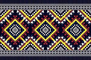 Geometric ethnic seamless pattern design. Aztec fabric carpet mandala ornament chevron textile decoration wallpaper. Tribal turkey African Indian traditional embroidery vector background