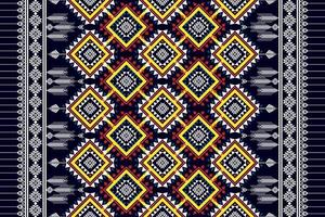 Geometric ethnic seamless pattern design. Aztec fabric carpet mandala ornament chevron textile decoration wallpaper. Tribal turkey African Indian traditional embroidery vector background