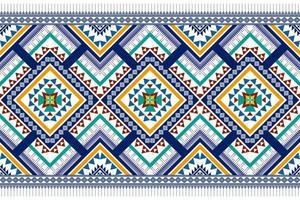 diseño de patrones étnicos geométricos. tela azteca alfombra mandala ornamento chevron textil decoración papel tapiz. fondo de bordado tradicional indio africano de pavo tribal vector