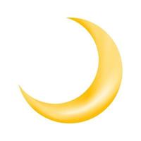 3d ramadan moon vector