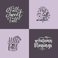 Fall Bundle Design vector