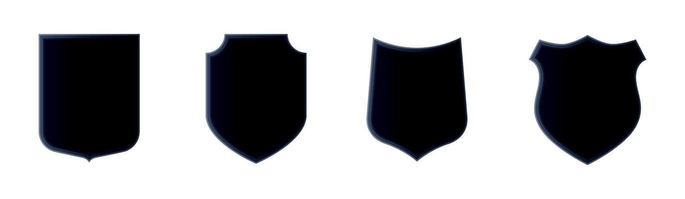 Collection of security shield icons