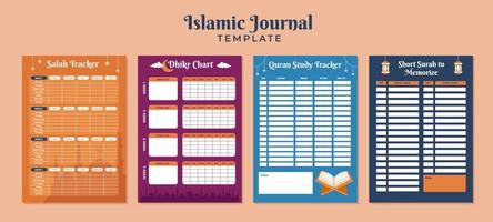 Islamic Journal Template vector