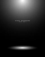 Empty black gradient studio room background. backdrop light interior with copyspace for your creative project, Vector illustration EPS 10