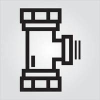 Isolated Detailed Outline Pipe 5 Icon Scalable Vector Graphic Free Vector