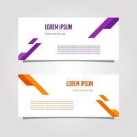 Vector Design Banner Background In Different Colors