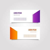 Vector Design Banner Background In Different Colors