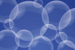 burbujas abstractas sobre un fondo azul vector