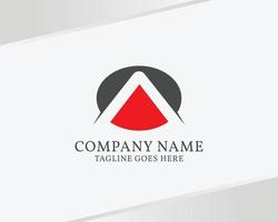 strong and simple mountain logo or letter A logo for adventure equipment product or company vector