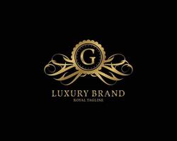 letter G luxury vintage logo vector