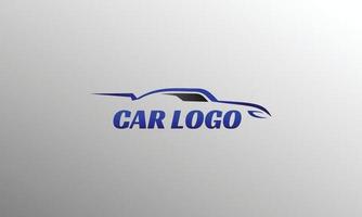 plantilla de logotipo de línea de coche para garaje o comunidad vector