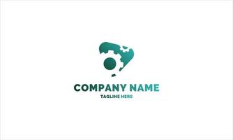 gear logo template for any company or individual vector