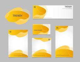 set of abstract decorative vector design