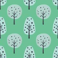 colorful tree for spring art seamless spring mood vector