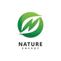 plantilla de vector de logotipo de energía ecol