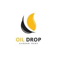 Oil drop Logo Template vector illustration design