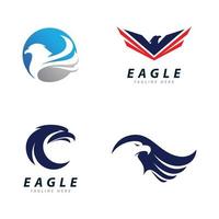 vector logo de águila, ilustración de plantilla de icono de águila creativa