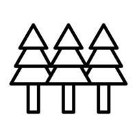 Trees Line Icon vector