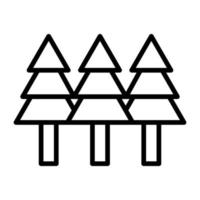 Trees Line Icon vector