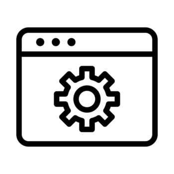 Web Optimization Line Icon vector