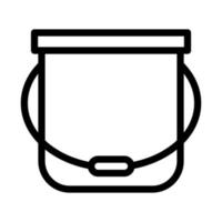 Bucket Line Icon vector