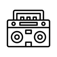 Boombox Line Icon vector