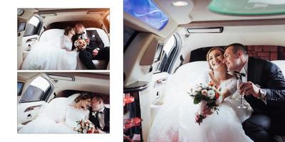 Beautiful young couple smiling happily on your wedding day photo