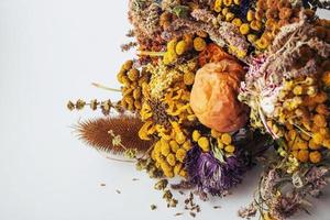 Dried flowers composition photo