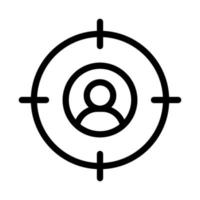 Target Audience Line Icon vector