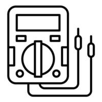 icono de línea de máquina probador vector