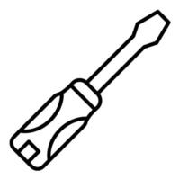 Screw Driver Line Icon vector