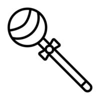 Lollipop Line Icon vector