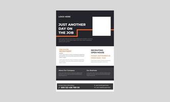 Firefighter recruitment flyer template, Fire safety banner design, Firefighting rescue and protection professional firefighters poster template. vector