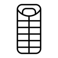 Sleeping Bag Line Icon vector