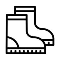 Farming Boots Line Icon vector
