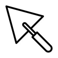 Trowel Line Icon vector