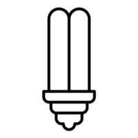 Led Lamp Line Icon vector