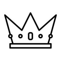 Crown Line Icon vector