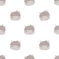 Seamless pattern with cute zebra. simple flat vector. Hand drawing for children. animal theme. baby design for fabric, textile, wrapper, print. vector