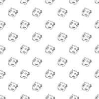 Space seamless pattern print design for Kids with moon. design for fashion fabrics, textile graphics, prints. vector