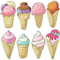 Illustration in hand draw style. Sweet dessert, graphic element for design vector