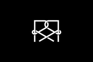 Initial Letter RR Monogram Logo Design vector