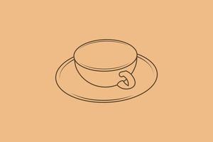 vector de icono de taza de café