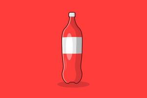 soda bottle in vector