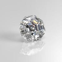 diamante piedra preciosa octágono 3d render foto